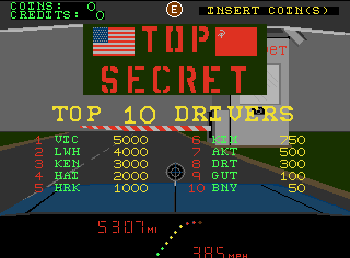 Top Secret (Exidy) (version 1.0) Title Screen